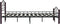 vidaXL - Bedframe - metaal - zwart - 120x200 - cm