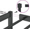 vidaXL - Bedframe - metaal - zwart - 120x200 - cm