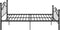 vidaXL - Bedframe - metaal - zwart - 120x200 - cm