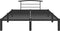 vidaXL - Bedframe - metaal - zwart - 120x200 - cm