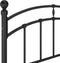 vidaXL - Bedframe - metaal - zwart - 120x200 - cm