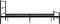 vidaXL - Bedframe - metaal - zwart - 120x200 - cm