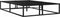 vidaXL - Bedframe - metaal - zwart - 120x200 - cm