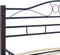 vidaXL - Bedframe - metaal - zwart - 120x200 - cm