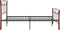 vidaXL - Bedframe - metaal - zwart - 120x200 - cm