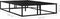 vidaXL - Bedframe - metaal - zwart - 120x200 - cm