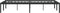 vidaXL - Bedframe - metaal - zwart - 120x200 - cm