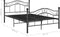 vidaXL - Bedframe - metaal - zwart - 120x200 - cm