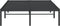 vidaXL - Bedframe - metaal - zwart - 120x200 - cm