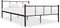 vidaXL - Bedframe - metaal - zwart - 140x200 - cm