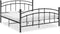vidaXL - Bedframe - metaal - zwart - 140x200 - cm