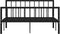 vidaXL - Bedframe - metaal - zwart - 140x200 - cm