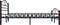 vidaXL - Bedframe - metaal - zwart - 140x200 - cm