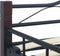 vidaXL - Bedframe - metaal - zwart - 140x200 - cm