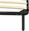 vidaXL - Bedframe - metaal - zwart - 140x200 - cm