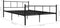 vidaXL - Bedframe - metaal - zwart - 140x200 - cm
