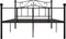 vidaXL - Bedframe - metaal - zwart - 140x200 - cm