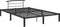 vidaXL - Bedframe - metaal - zwart - 140x200 - cm