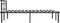 vidaXL - Bedframe - metaal - zwart - 140x200 - cm