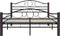 vidaXL - Bedframe - metaal - zwart - 140x200 - cm