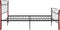 vidaXL - Bedframe - metaal - zwart - 140x200 - cm