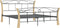 vidaXL - Bedframe - metaal - zwart - 140x200 - cm