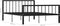 vidaXL - Bedframe - metaal - zwart - 140x200 - cm