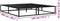 vidaXL - Bedframe - metaal - zwart - 140x200 - cm