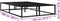 vidaXL - Bedframe - metaal - zwart - 140x200 - cm