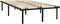 vidaXL - Bedframe - metaal - zwart - 140x200 - cm