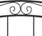 vidaXL - Bedframe - metaal - zwart - 140x200 - cm