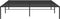 vidaXL - Bedframe - metaal - zwart - 150x200 - cm