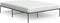 vidaXL - Bedframe - metaal - zwart - 150x200 - cm