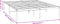 vidaXL - Bedframe - metaal - zwart - 150x200 - cm