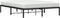 vidaXL - Bedframe - metaal - zwart - 150x200 - cm