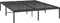vidaXL - Bedframe - metaal - zwart - 150x200 - cm