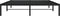 vidaXL - Bedframe - metaal - zwart - 150x200 - cm