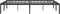 vidaXL - Bedframe - metaal - zwart - 150x200 - cm