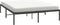 vidaXL - Bedframe - metaal - zwart - 150x200 - cm