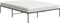 vidaXL - Bedframe - metaal - zwart - 150x200 - cm