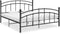 vidaXL - Bedframe - metaal - zwart - 160x200 - cm
