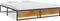 vidaXL - Bedframe - metaal - zwart - 160x200 - cm