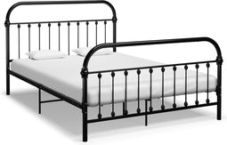 vidaXL - Bedframe - metaal - zwart - 160x200 - cm