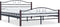 vidaXL - Bedframe - metaal - zwart - 160x200 - cm