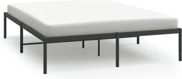 vidaXL - Bedframe - metaal - zwart - 160x200 - cm