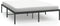 vidaXL - Bedframe - metaal - zwart - 160x200 - cm