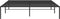 vidaXL - Bedframe - metaal - zwart - 160x200 - cm
