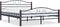 vidaXL - Bedframe - metaal - zwart - 160x200 - cm