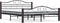 vidaXL - Bedframe - metaal - zwart - 160x200 - cm