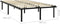 vidaXL - Bedframe - metaal - zwart - 160x200 - cm